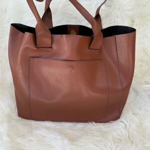 Brown Leather Tote Bag